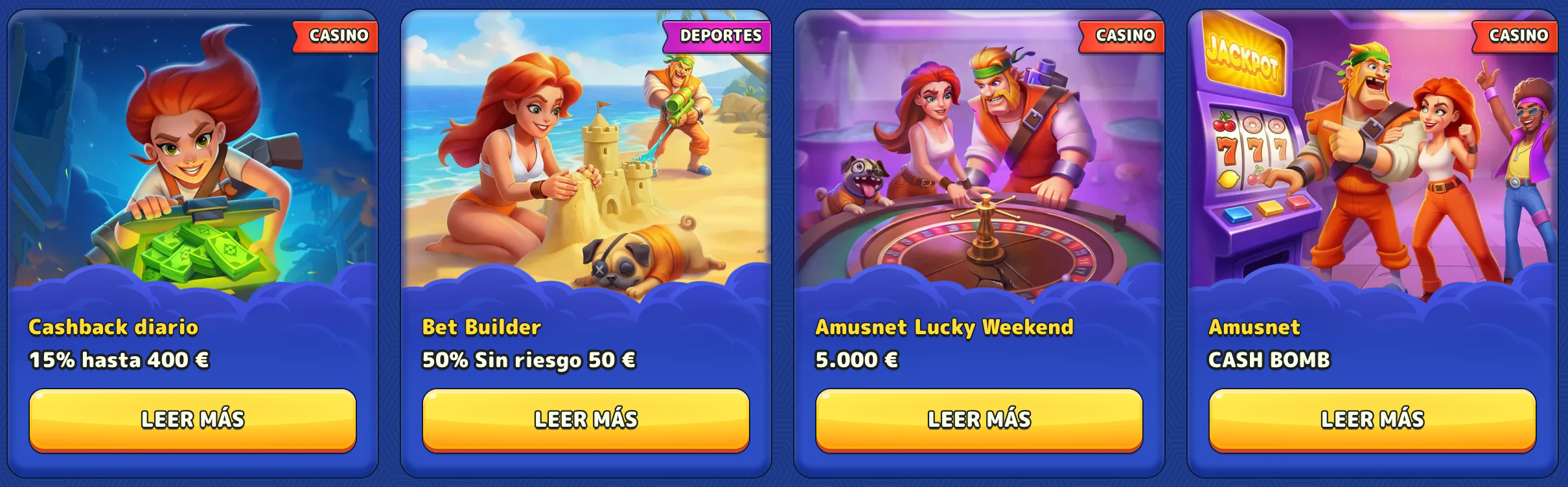 Ofertas diarias y recompensas en Pistolo Casino